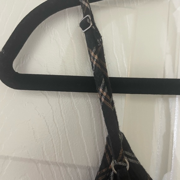 Abercrombie & Fitch Plaid Button Front with Tie Spaghetti Strap Tank Top - Picture 5 of 6